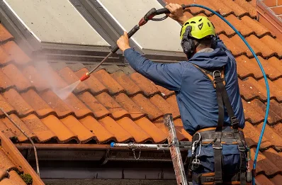 Démoussage et hydrofuge de toiture à Mervans